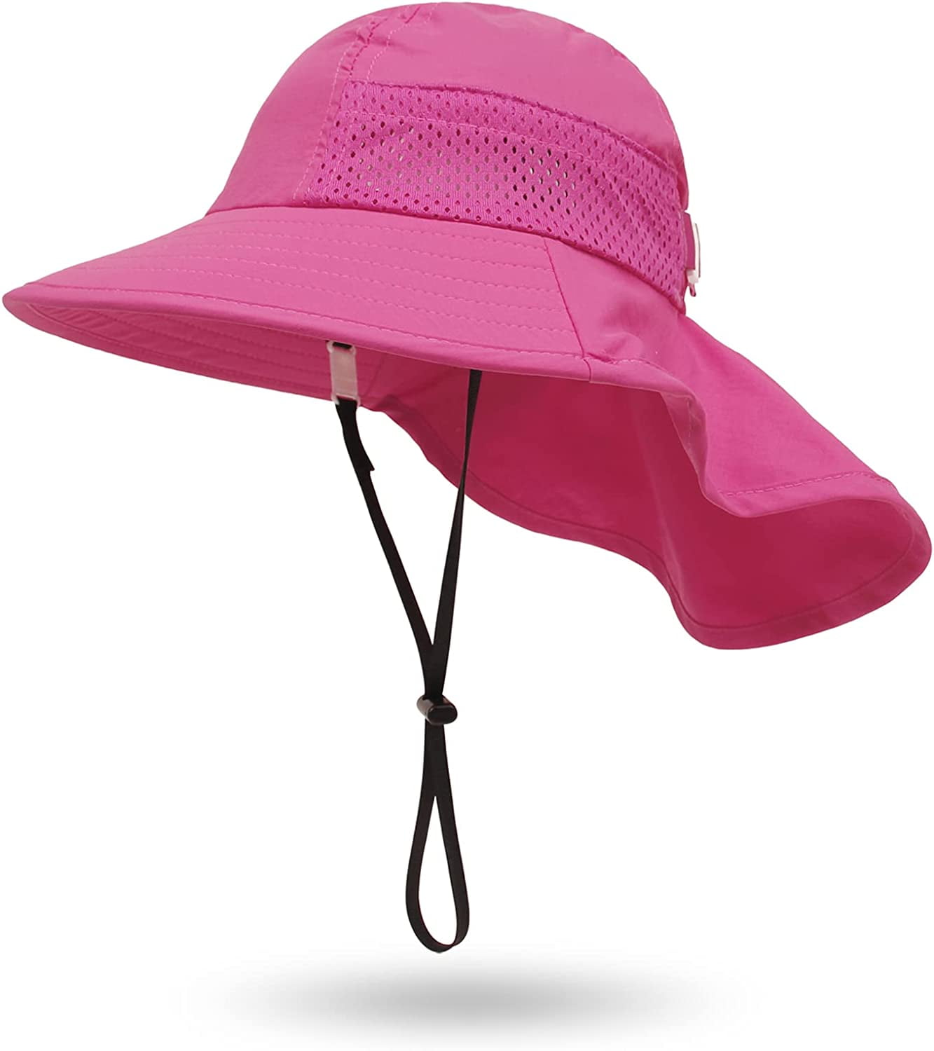 Toddler Sun Hat UPF 50 Sun Protection Fishing Hats for Boys  Girls,M(2-6y),Red