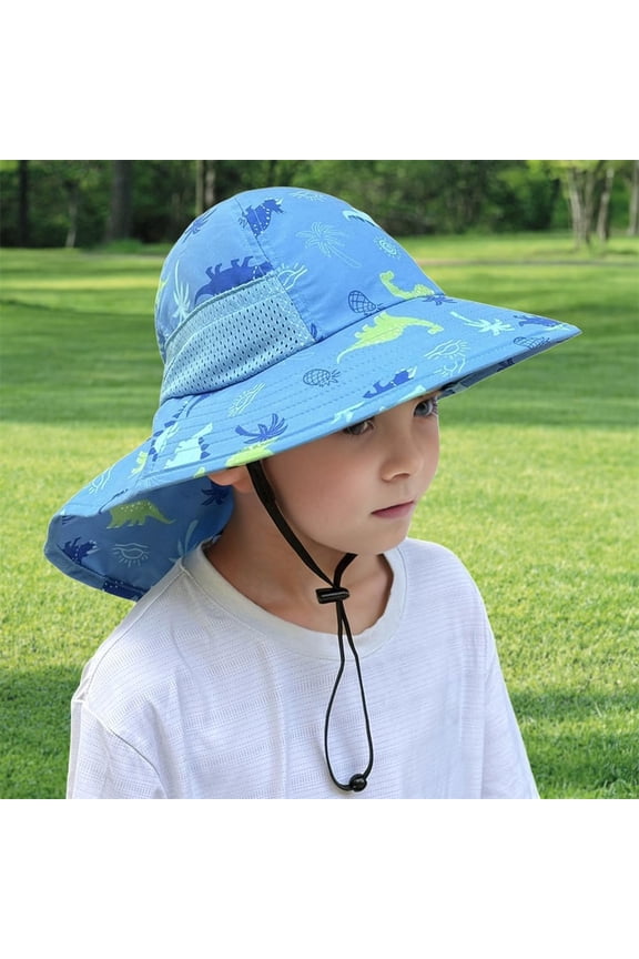 Toddler Sun Hat for Baby Kids Summer UPF 50+ Sun Protection Beach Hats for Boys Girls Wide Brim Outdoor Play Hat