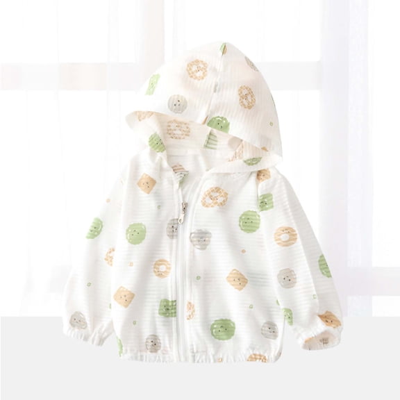 Toddler Sun Protection Hoodie UV Protection Kids Sunscreen Clothing Lightweight, Summer Breathable Thin Outwear Hoodie for Boys Girls Multicolor 4-5 Years