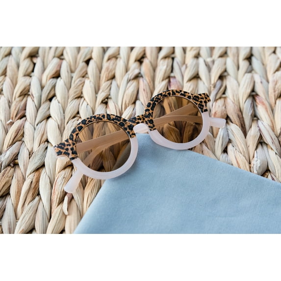 Toddler Sunglasses, Kids Sunglasses, Retro Kids Sunglasses, Baby Sunglasses - Pink Cheetah