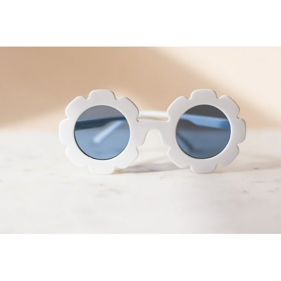 Toddler Sunglasses, Kids Sunglasses, Retro Kids Sunglasses, Daisy Sunglasses, Flower Sunglasses - White