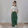 thumbnail image 1 of Toddler Sweatpant Green Toddler Sweatpants Drawstring Jogger Sweatpants With Pockets Boys Solid Pants Little Girls Clothes 7-8 Years, 1 of 6