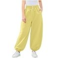 thumbnail image 1 of Toddler Sweatpant for Girls Youth Sweatpants Kids Spring Fall Sweatpants 1-2 Years, 1 of 5