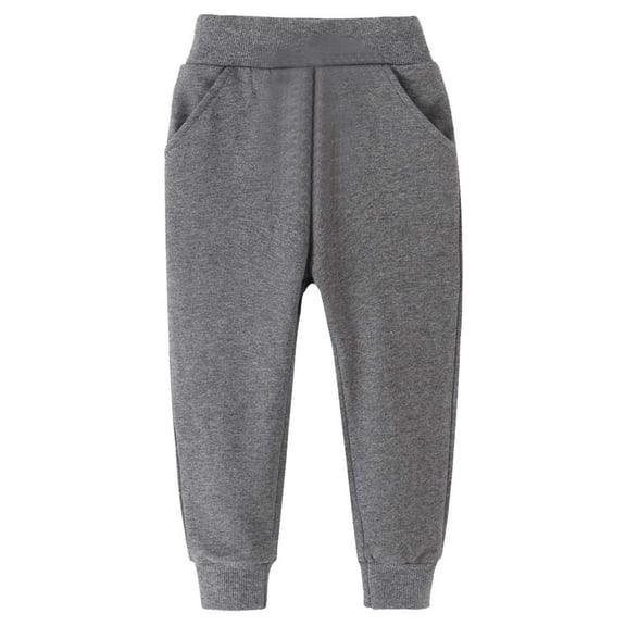 Toddler Sweatpants Gray Pants Kids Drawstring Jogger Sweatpants With Pockets Girls Solid Pants Kids Spring Fall Sweatpants 2-3 Years