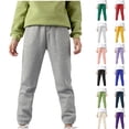 thumbnail image 1 of Toddler Boys Sweatpants Sports Pants with Pockets Solid Casual Drawstring Joggers, 1 of 10