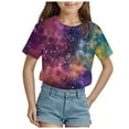 thumbnail image 1 of Toddler Sweatshirt Boys Girls Athletic Oversized Crop Tops Kids Drop Shoulder Short Sleeve T Shirts Workout Tees 5-14 Years Fashion Solid, 1 of 4