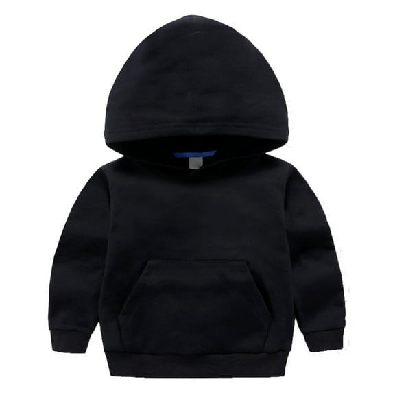Toddler Sweatshirt Boys Girls Cotton Pullover Hoodie Casual Kids Long Sleeve Solid Fall Winter Hooded Tee Tops Blouse