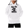 thumbnail image 1 of Toddler Sweatshirt Kids Fashion Long Sleeved Cartoon Rabbit Print Hoodie Top Soft Hoodies Girls White 6 Years-7 Years, 1 of 4
