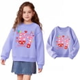 thumbnail image 1 of Toddler Sweatshirts Girls Heart Print 67 Meme Graphic Sweatshirt for Girls Long Sleeve Pullover Sweatshirt Warm Fall Winter Clothes Girls Size 2-3 Years Clothes, 1 of 5