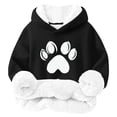 thumbnail image 1 of Toddler Sweatshirts Winter Warm Fleece Lined Hoodies Thicken Plush Long Sleeve Sweatshirt Cold Weather Casual Pullover, Black, 3 Years, 1 of 2
