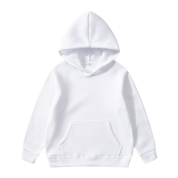 Toddler Sweatshirts for Boys Hoodies Long Sleeve Hoodie Solid Color Drop Shoulder Pocket Autumn Sweatshirts for Kids 4T-5T