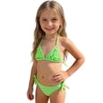 thumbnail image 1 of Toddler Swim Shirt Zipper Long Sleeve 1 Piece Rash Guard Rash Guard Ruffle Swimwear Summer Going Out Outfits Green 9-10Y, 1 of 8