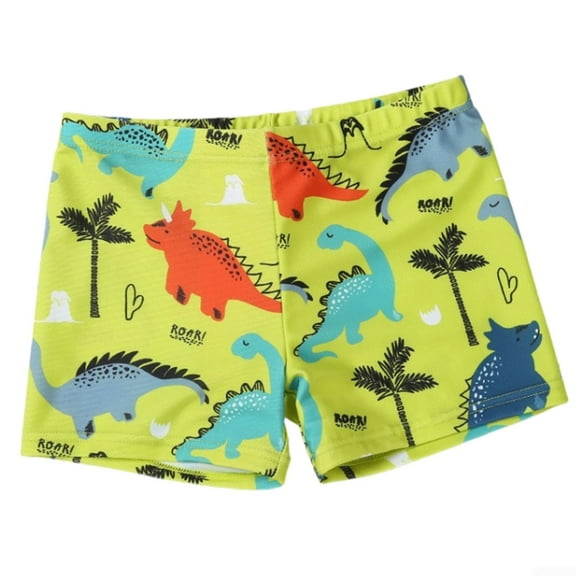 Toddler Swim Trunks Shorts 3d Funny Print Quick Drying Bathing Suit Kids Swimsuit Youth Swimwear,Green,5-6 Years