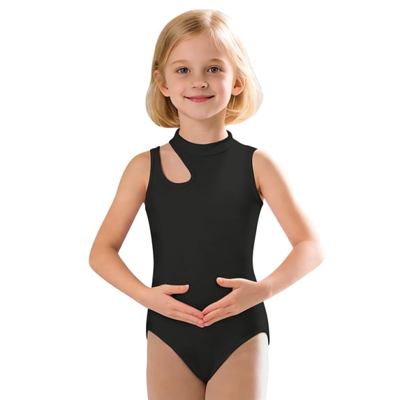 Toddler Swimsuit Black 1 Piece Swimsuit Girls Sleeveless Rash Guard Beach Holiday Cute Swimwear Bathing Suits 2-3 Years