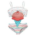 thumbnail image 1 of Toddler Swimsuit Cute Toddler Kids Girls 3D Cartoon One Piece Swimsuit Sleeveless Bathing Suit Girls'swimwear White 3 Years-4 Years, 1 of 2