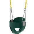 thumbnail image 1 of EOTVIA Toddler Swing, Heavy Duty High Back Full Bucket Toddler Swing Seat with Coated Chains, Green Baby Swing Outdoor Swing Set Accessories for Backyard Ourdoor Indoor, Easy Install,Support 330lbs, 1 of 12
