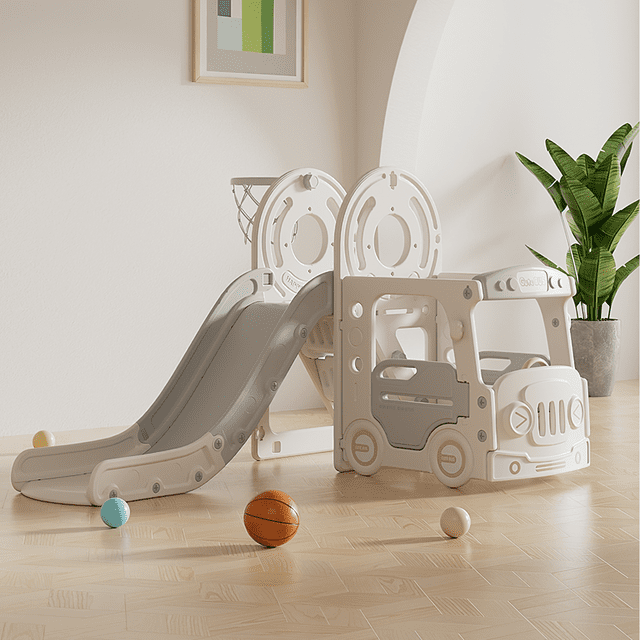 Toddler Swing and Slide Set, 6 in 1 Toddler Slide Set, Indoor Outdoor