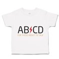 thumbnail image 1 of Toddler T-Shirt Ab Cd Abcd Rock & Roll Funny Humor Boy & Girl Clothes Cotton Funny Tee A White 6 Months, 1 of 5