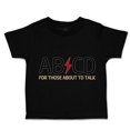 thumbnail image 1 of Toddler T-Shirt Ab Cd Abcd Rock & Roll Funny Humor Boy & Girl Clothes Cotton Funny Tee Black 7T, 1 of 5