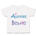 thumbnail image 1 of Toddler T-Shirt Aunties Bestie Heart Aunt Boy & Girl Clothes Cotton Funny Tee A White 6 Months, 1 of 5