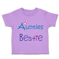 thumbnail image 1 of Toddler T-Shirt Aunties Bestie Heart Aunt Boy & Girl Clothes Cotton Funny Tee Lavender 2T, 1 of 5