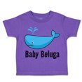 thumbnail image 1 of Toddler T-Shirt Baby Beluga Blue Whale Ocean Sea Life Boy & Girl Clothes Cotton Funny Tee Purple 5 6T, 1 of 5