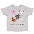 thumbnail image 1 of Toddler T-Shirt Barnyard Animals Ee Ii Oh Music Farm Boy & Girl Clothes Cotton Funny Tee Oxford Gray 6 Months, 1 of 5
