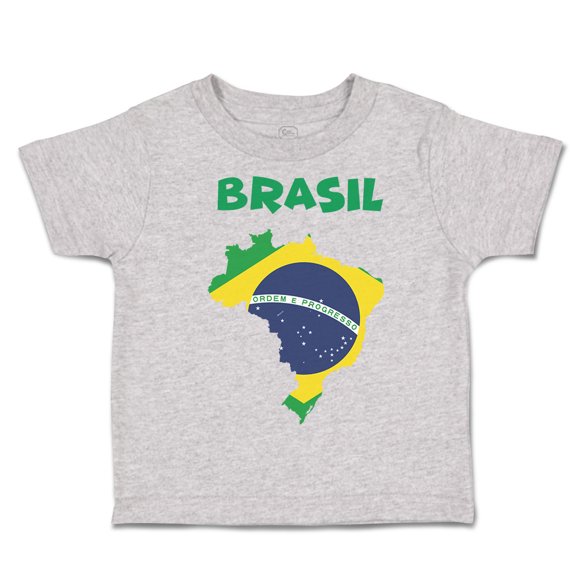 Toddler T-Shirt Brazil Brazil Boy & Girl Clothes Cotton Funny Tee Oxford Gray 7T