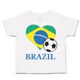 thumbnail image 1 of Toddler T-Shirt Brazilian Soccer Brazil Football Football Boy & Girl Clothes Cotton Funny Tee A White 6 Months, 1 of 5