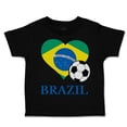 thumbnail image 1 of Toddler T-Shirt Brazilian Soccer Brazil Football Football Boy & Girl Clothes Cotton Funny Tee Black 7T, 1 of 5