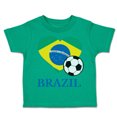 thumbnail image 1 of Toddler T-Shirt Brazilian Soccer Brazil Football Football Boy & Girl Clothes Cotton Funny Tee Kelly Green 2T, 1 of 5