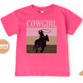 thumbnail image 1 of Toddler T-Shirt - Cowgirl Kids Retro Tshirt - Retro TODDLER SHORT SLEEVE TEE BELLA CANVAS 3001T, 1 of 3