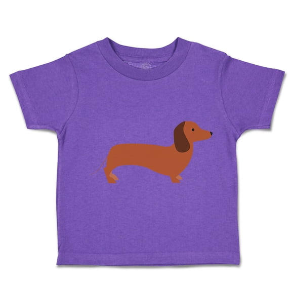 Toddler T-Shirt Dachshund Dog Lover Pet A Boy & Girl Clothes Cotton Funny Tee Purple 6 Months