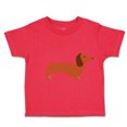 thumbnail image 1 of Toddler T-Shirt Dachshund Dog Lover Pet A Boy & Girl Clothes Cotton Funny Tee Red 7T, 1 of 5