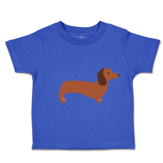 Toddler T-Shirt Dachshund Dog Lover Pet A Boy & Girl Clothes Cotton Funny Tee Royal Blue 18 Months