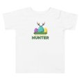 thumbnail image 1 of Toddler T Shirt Egg Spert Easter Egg Hunter with Antlers (White, 2T), 1 of 1