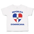 thumbnail image 1 of Toddler T-Shirt Heart Love Reublica Dominican Republic Boy & Girl Clothes Cotton Funny Tee A White 6 Months, 1 of 5