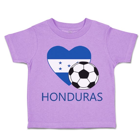 Toddler T-Shirt Honduran Soccer Honduras Futbol Football Boy & Girl Clothes Cotton Funny Tee Lavender 12 Months