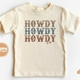 thumbnail image 1 of Toddler T-Shirt - Howdy Howdy Howdy Kids Retro Tshirt - Western Retro TODDLER SHORT SLEEVE TEE BELLA CANVAS 3001T, 1 of 3