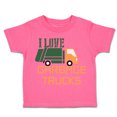 thumbnail image 1 of Toddler T-Shirt I Love Garbage Trucks Boy & Girl Clothes Cotton Funny Tee Hot Pink 24 Months, 1 of 5