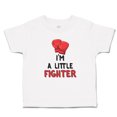 thumbnail image 1 of Toddler T-Shirt I'M A Little Fighter Sport Boxing Gloves Style 1 Boy & Girl Clothes Cotton Funny Tee A White 6 Months, 1 of 5