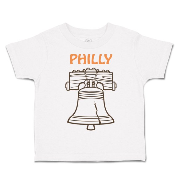 Toddler T-Shirt Liberty Bell Philly Philadelphia Boy & Girl Clothes Cotton Funny Tee A White 6 Months