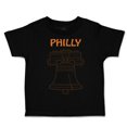thumbnail image 1 of Toddler T-Shirt Liberty Bell Philly Philadelphia Boy & Girl Clothes Cotton Funny Tee Black 6 Months, 1 of 5