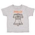 thumbnail image 1 of Toddler T-Shirt Liberty Bell Philly Philadelphia Boy & Girl Clothes Cotton Funny Tee Oxford Gray 24 Months, 1 of 5