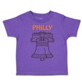 thumbnail image 1 of Toddler T-Shirt Liberty Bell Philly Philadelphia Boy & Girl Clothes Cotton Funny Tee Purple 6 Months, 1 of 5