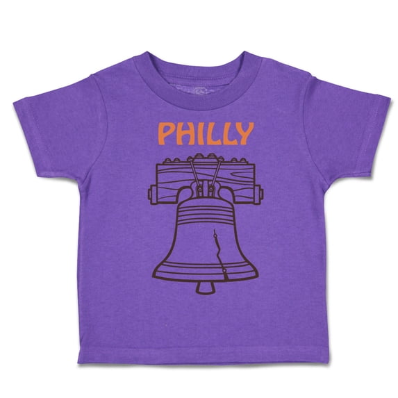 Toddler T-Shirt Liberty Bell Philly Philadelphia Boy & Girl Clothes Cotton Funny Tee Purple 6 Months
