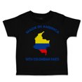 thumbnail image 1 of Toddler T-Shirt Made in America with Colombian Parts Boy & Girl Clothes Cotton Funny Tee Black 6 Months, 1 of 5