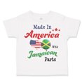 thumbnail image 1 of Toddler T-Shirt Made in America with Jamaican Parts Boy & Girl Clothes Cotton Funny Tee A White 6 Months, 1 of 5