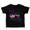 thumbnail image 1 of Toddler T-Shirt Made in America with Venezuelan Parts Boy & Girl Clothes Cotton Funny Tee Black 24 Months, 1 of 5