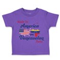 thumbnail image 1 of Toddler T-Shirt Made in America with Venezuelan Parts Boy & Girl Clothes Cotton Funny Tee Purple 6 Months, 1 of 5